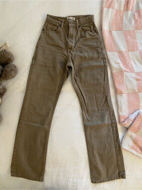 Rudy Jude 5 Pocket Flares in Moss